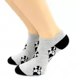 Hobby Line 511-8, носки женские Черно-белый кот на однотонном (изображение 1)