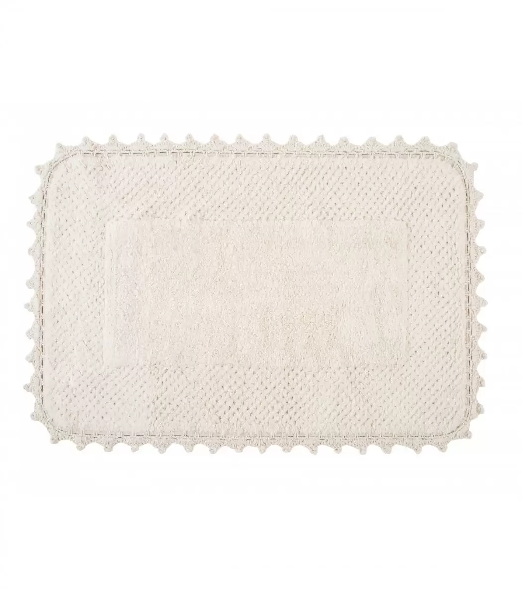 Irya CARMELA Ecru (молочный), комплект ковриков для ванной (изображение 1)