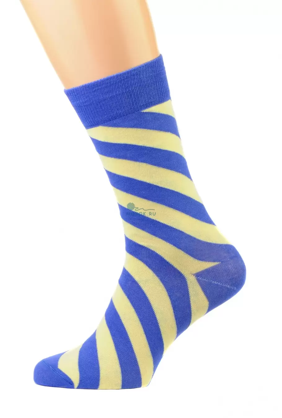 Носки в сине-желтую полоску (изображение 1)