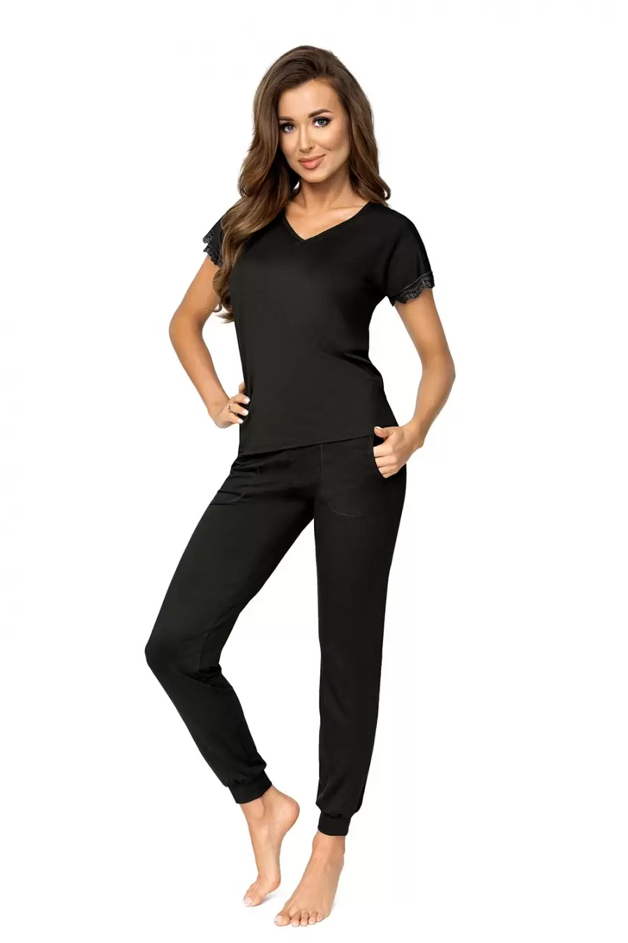 Donna Demi Pyjamas Black, пижама с брюками (изображение 1)