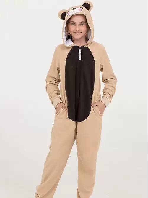Детская пижама Мишка бежевый, кигуруми (изображение 1)