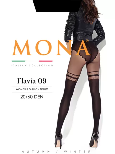 Mona FLAVIA 09, фантазийные колготки (изображение 1)