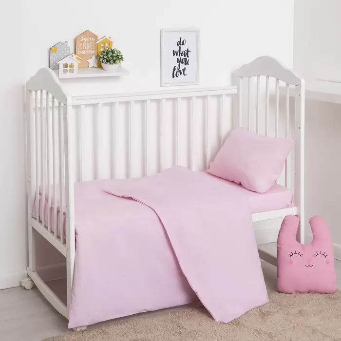 Крошка Я Розовый горох, детское постельное белье (изображение 1)