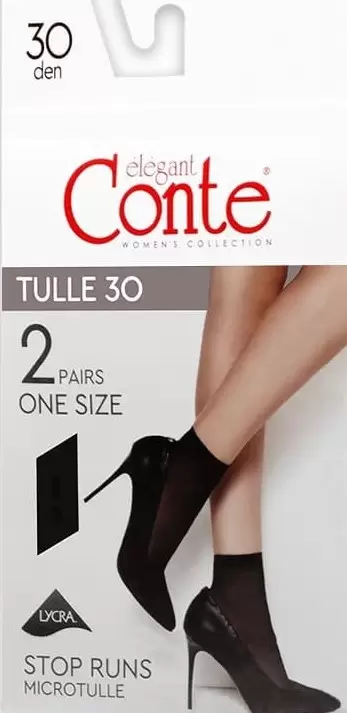 Conte TULLE 30 socks, 2 pairs, носки женские (изображение 1)