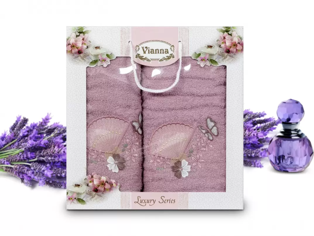 Vianna Luxury Series 8060-01, набор полотенец 2 шт. (изображение 1)