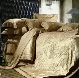 Famille TJ-11 тенсель жаккард с гипюром, комплект постельного белья (изображение 1)