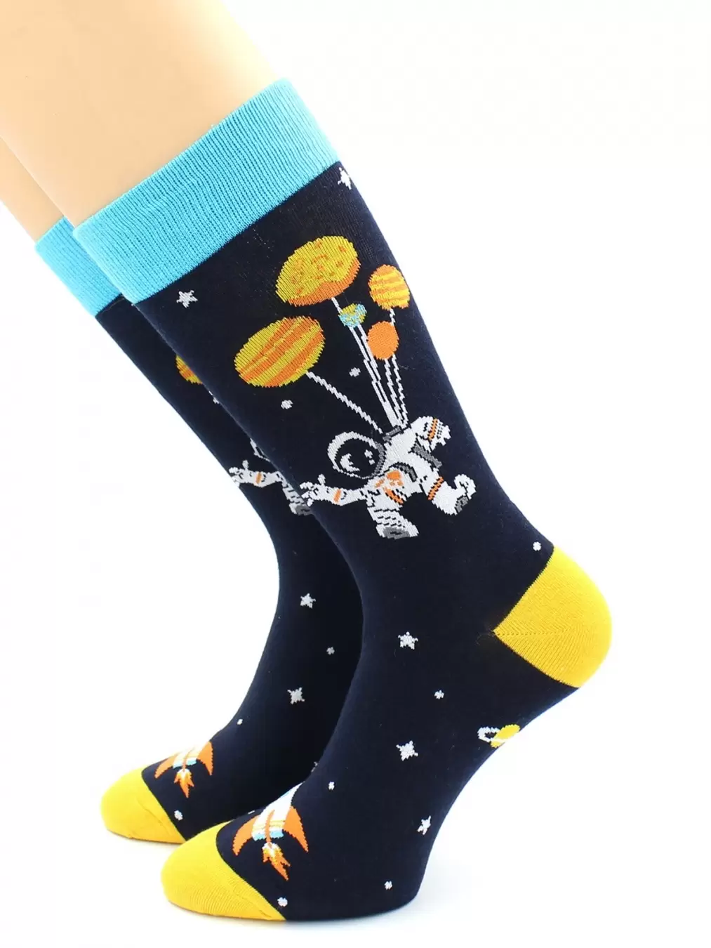 Hobby Line 80131-6-09 Космонавт на шариках, носки унисекс (изображение 1)