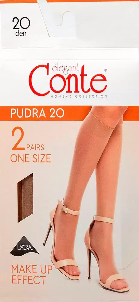 Conte PUDRA 20 knee-highs, 2 pairs, гольфы (изображение 1)