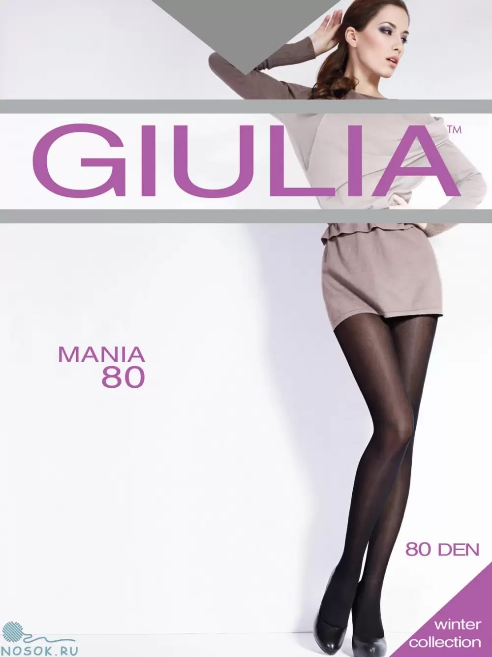 Giulia Mania 80 xl, классические колготки (изображение 1)