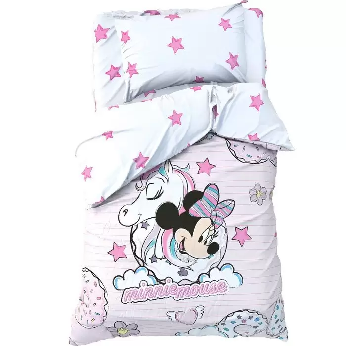 Disney Minnie Mouse с единорогом, детское постельное белье 1.5 спальное (изображение 1)