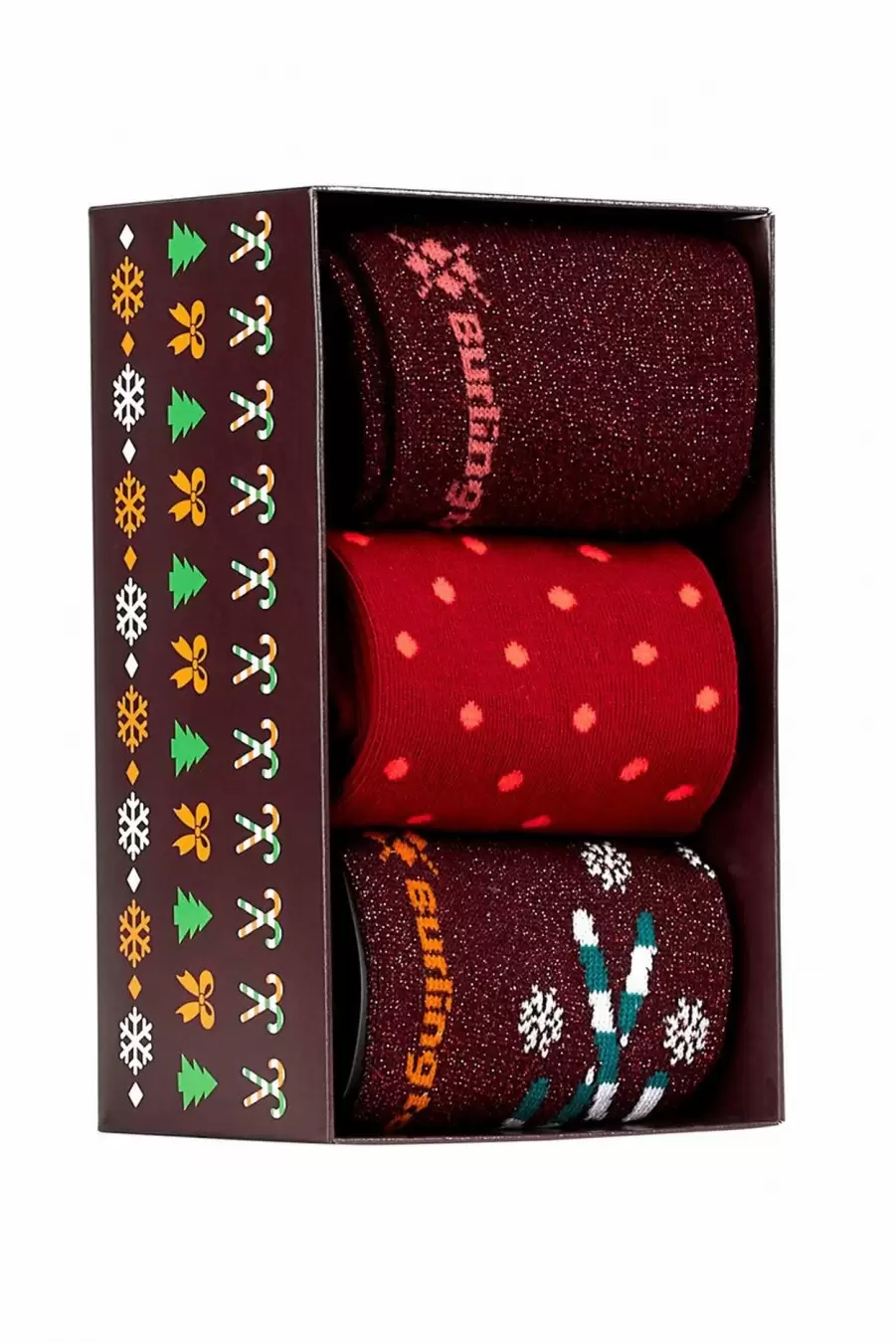 Burlington Ladies Gift SET 20494, женские носки 3 пары (изображение 1)
