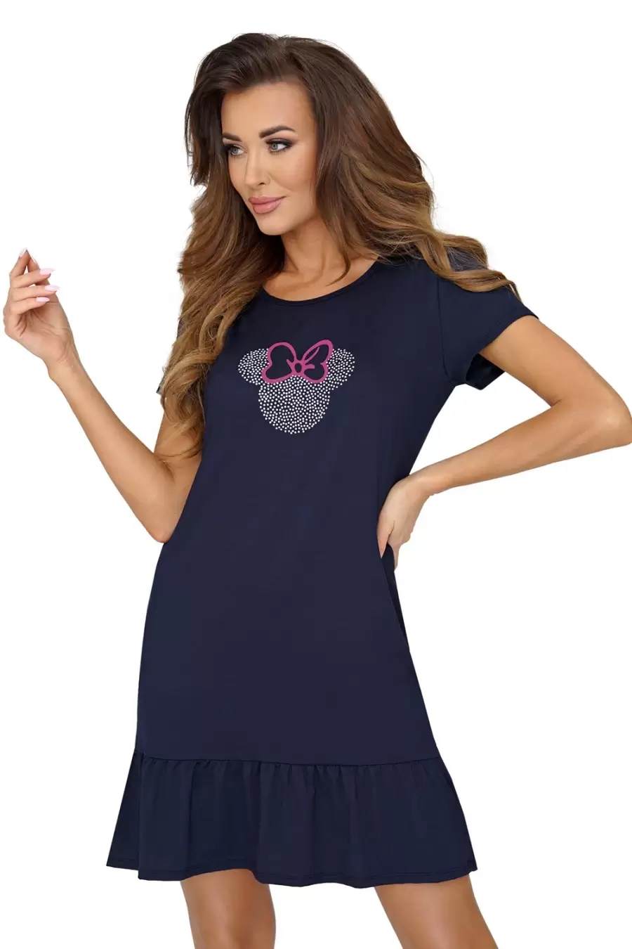 Donna Mouse Nightdress, сорочка (S темно-синий) (изображение 1)