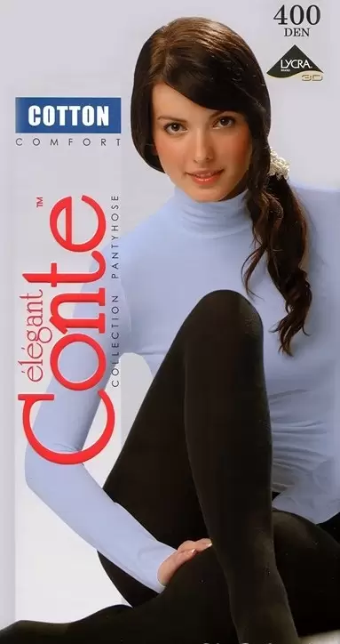 Conte Cotton 400 XL, колготки (изображение 1)
