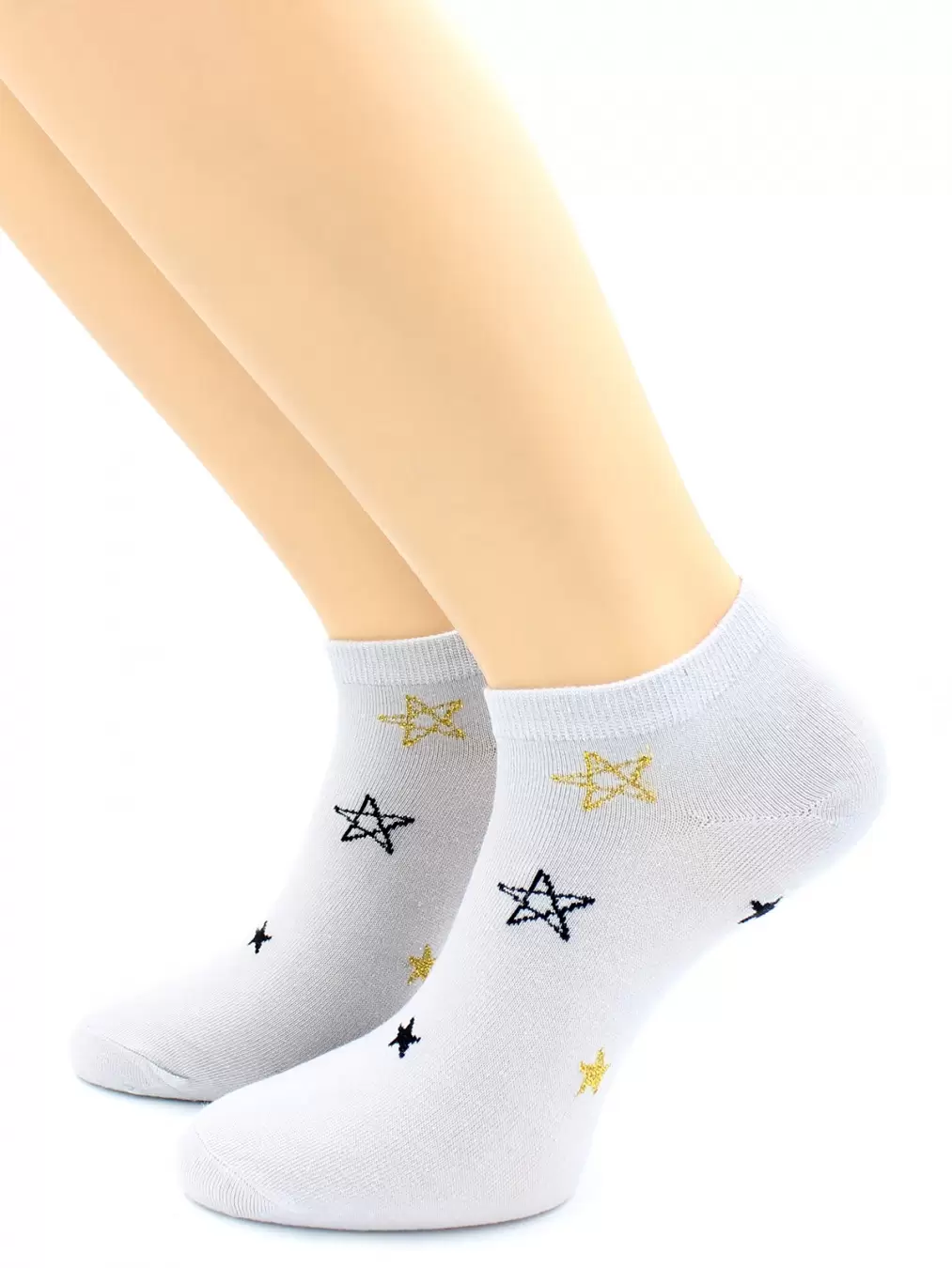 Hobby Line 2120-01, носки женские Звезды с люрексом (изображение 1)