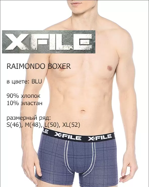X FILE RAIMONDO BOXER, трусы мужские (изображение 1)