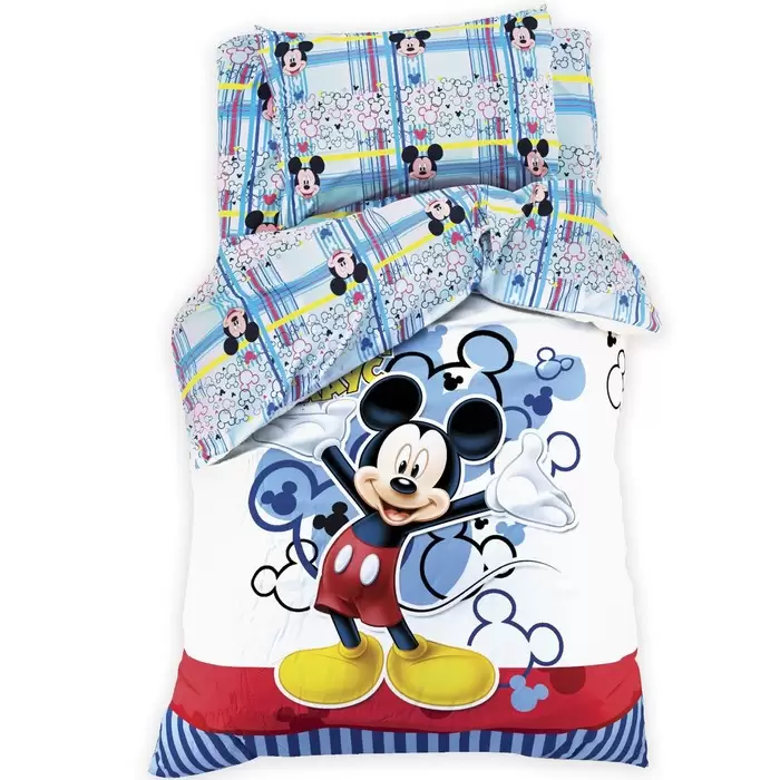 Disney Микки Маус 50x70 поплин, детское постельное белье 1.5 спальное (изображение 1)